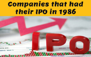 Companies that had their IPO in 1986