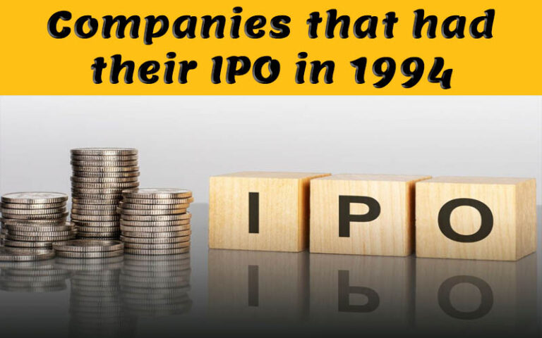 Companies that had their IPO in 1994