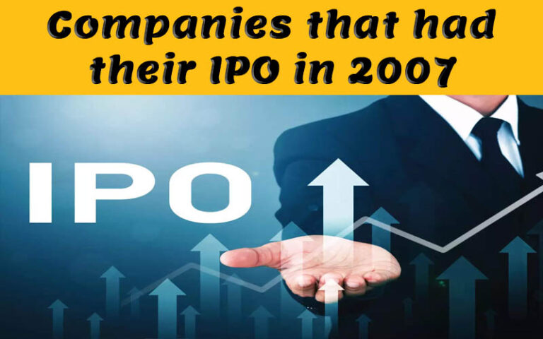 Companies that had their IPO in 2007